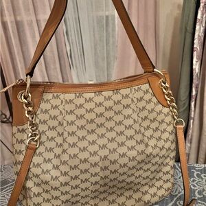 Michael Kors Tan and Brown Women's Bag